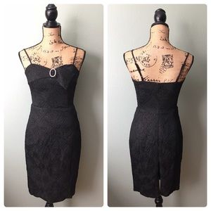 Betsey Johnson size 2 black textured party dress!